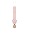 Pacifier Chain with Clip & Bow Designs Colorful & Attention Grabbing Pacifier Clip Teething Toy Holder Essential