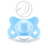 Baby Silicone Pacifier Flat Teat Newborn for Butterfly Infant Baby Nipples Flat round for Head Soother X90C